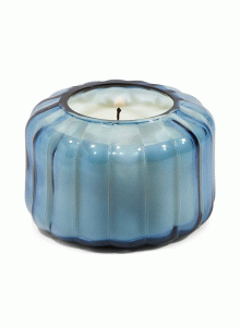 Стъклена соева свещ Падивакс Ripple - Индиго с черен пипер